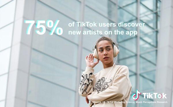 Studie zeigt, dass 75% der TikTok Nutzer neue Künstler über die App entdecken